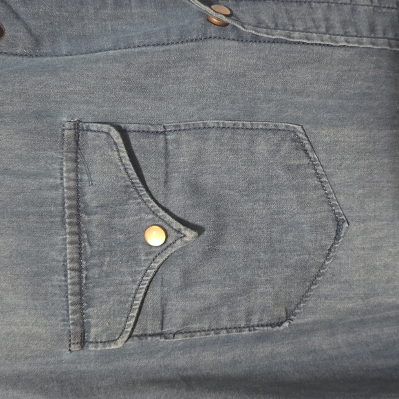 NWT Men's One Teaspoon Django Western Denim Shirt in Large - Picture 4 of 9